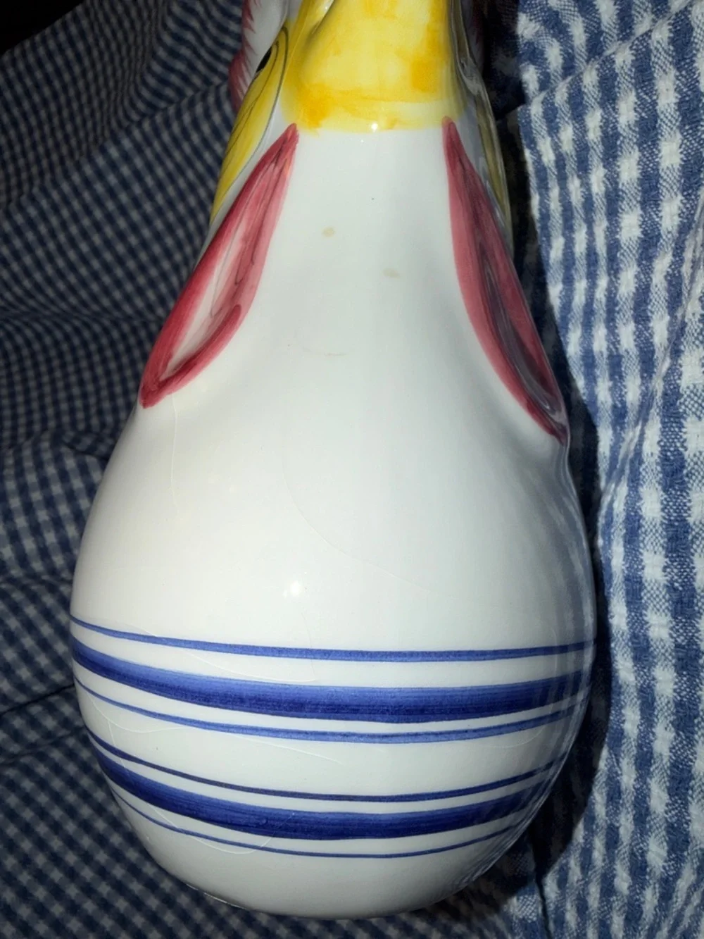 Fortebraccio Ceramiche, Italian Rooster Pitcher, Vintage Decor, Tuscan-inspired - Picture 9 of 11